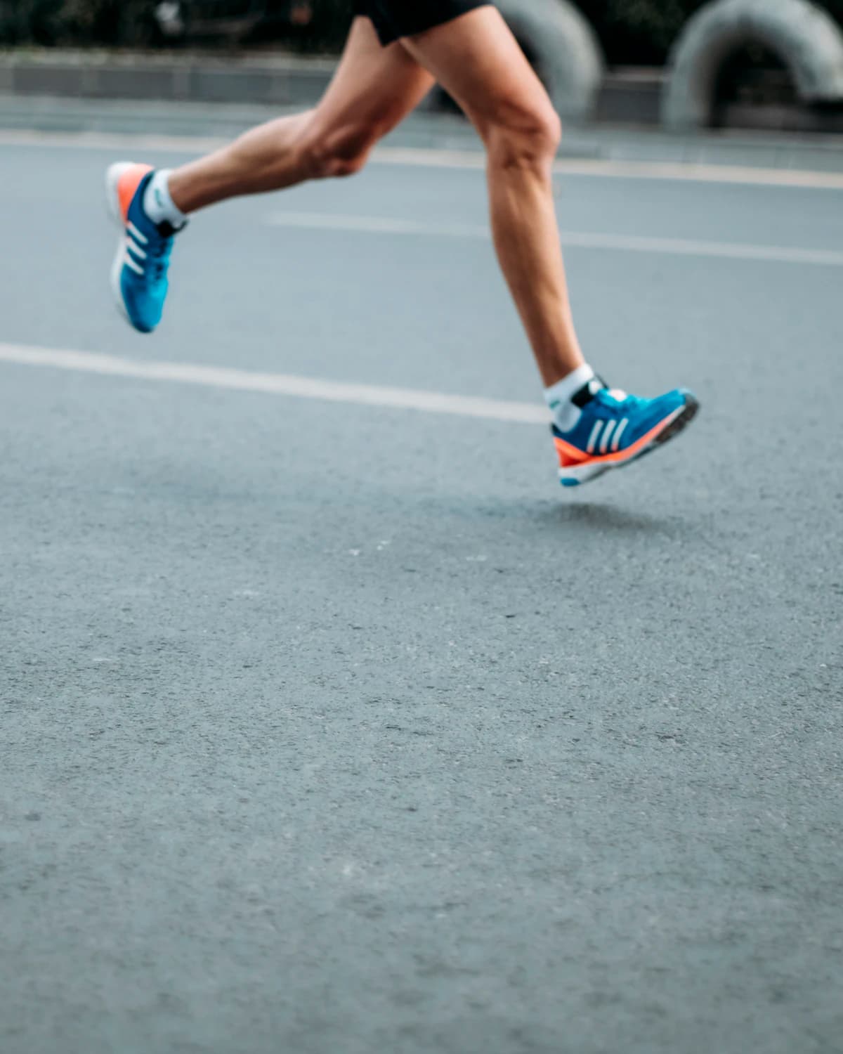 Runners in action