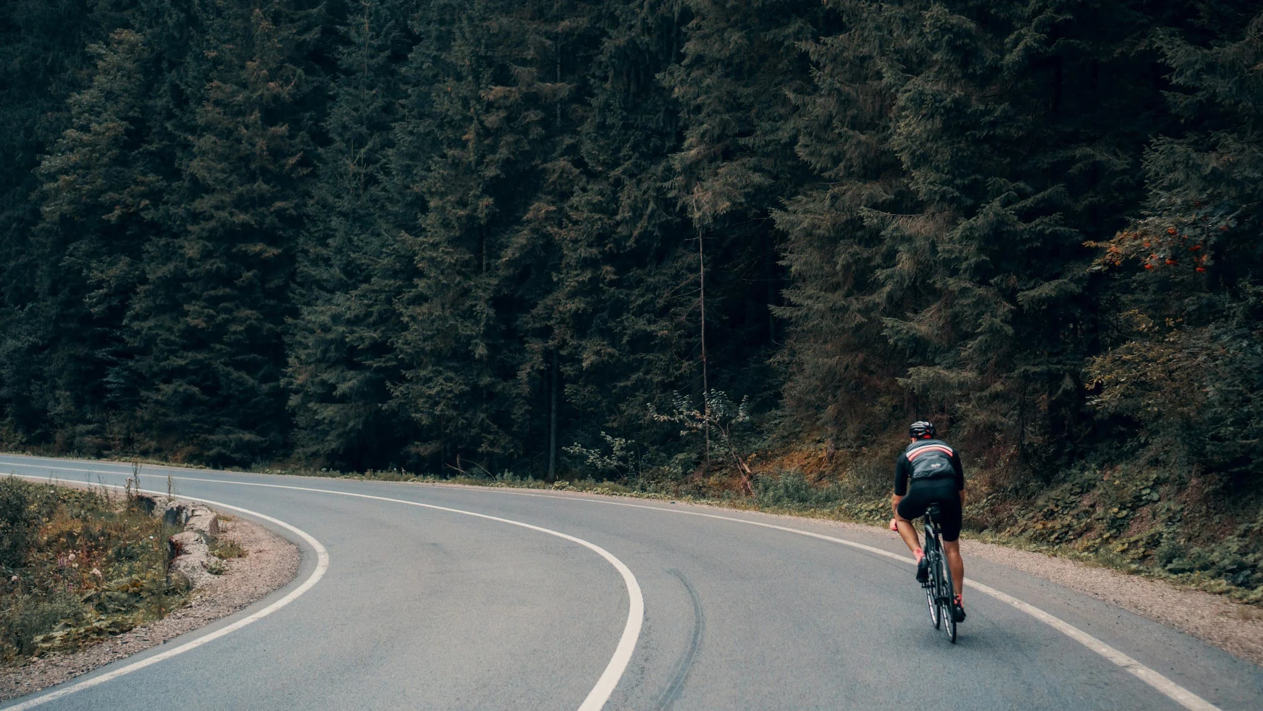 Cyclist riding outdoors